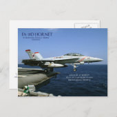 FA-18D Hornet Briefkaart (Voorkant / Achterkant)