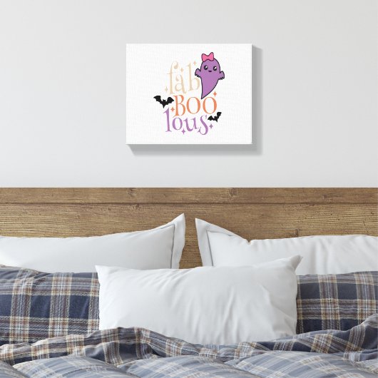 Fa BOO Lous Fa BOO Lous Halloween Ghost Canvas Afdruk (Insitu (Slaapkamer))