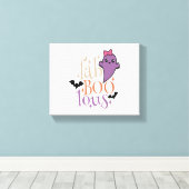 Fa BOO Lous Fa BOO Lous Halloween Ghost Canvas Afdruk (Insitu (Houten vloer))