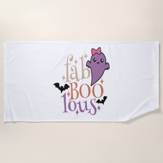 Fa BOO Lous Fa BOO Lous Halloween Ghost Strandlaken (Voorkant)