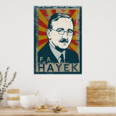 FA Hayek Poster (Keuken)