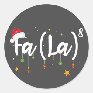 Fa (La)8 Funny kerstkerstkerstkerstkerstkerstkerst Ronde Sticker