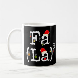 Fa La 8 - Funny Kerstmis Wiskunde Nerd, Funny Wisk Koffiemok