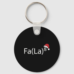 Fa La 8 Grappig Kerstlied Wiskunde Leraren Santa H Sleutelhanger