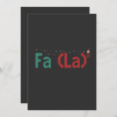 FA (LA)8 Grappig nerdy Wiskunde kerstcadeau Bedankkaart (Voorkant / Achterkant)