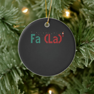 FA (LA)8 Grappig nerdy Wiskunde kerstcadeau Keramisch Ornament