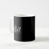 Fa (la)8 Grappige Kerstman Fa La Wiskunde Leraar Koffiemok (Voorkant links)
