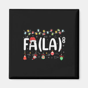 Fa (la)8 Grappige Kerstman Fa La Wiskunde Leraar Magneet