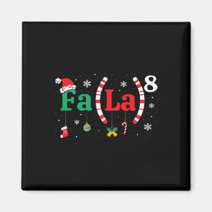 Fa (la)8 Grappige Kerstman Fa La Wiskunde Leraar Magneet