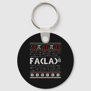 Fa (la)8 Grappige Kerstman Fa La Wiskunde Leraar Sleutelhanger
