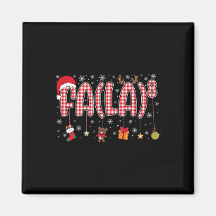 Fa (la)8 Grappige Kerstman Fa La Wiskunde Leraren Magneet