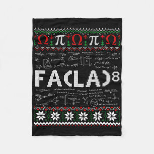Fa (la)8 Grappige Kerstman Fa La Wiskundeleraar Fleece Deken