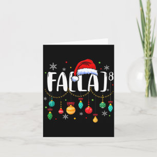 Fa (la) 8 Grappige Kerstman Santa Fa La Wiskundele Kaart