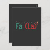 FA (LA)8 Grappige Nerdy Wiskunde Kerstmis Kerstcad Briefkaart (Voorkant / Achterkant)