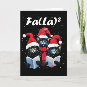 Fa La 8 Katten die Kerstliederen Zingen Kattenlief Kaart