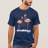 Fa la Flamingo Kerstmis T-shirt (Voorkant)