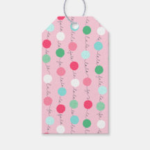 Fa La Garland Cadeau Label (roze)