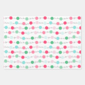 Fa La Garland Kerst inpakpapier Trio 3 (Voorkant 2)