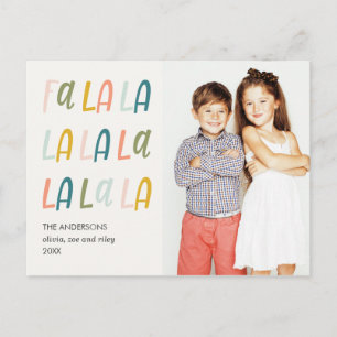 FA LA   Kleuren van pasta's   Kute fotovakantie Briefkaart
