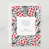 Fa La La Bold Berry Red Holiday Carte photo (Dos)