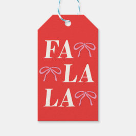 Fa La La Bow Gift Label Cadeaulabel