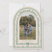 Fa La La Bow Sheet Musique Arche Photo Carte de No (Devant)