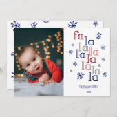 Fa La La | Carte de vacances (Devant / Derrière)