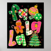 Fa La La Coquette Christmas Gingerbread Tree Poster (Voorkant)