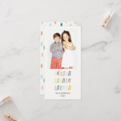 Fa La La | Couleurs pastel | Cartes photos de vaca (Devant/Arrière en situation)