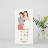 Fa La La | Couleurs pastel | Cartes photos de vaca (Debout devant)