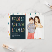 Fa La La | Couleurs pastel | Cartes photos de vaca (Devant/Arrière en situation)