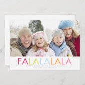 Fa La La Feestdagenkaart (Voorkant / Achterkant)