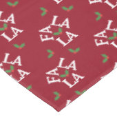 Fa la la feestelijke Holly Christmas Tafelkleed (Gekanteld)