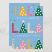 FA LA LA Fête Invitation (Devant / Derrière)