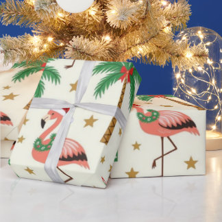 Fa-La-La-Flamingo Cadeaupapier