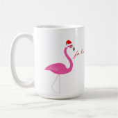 Fa la la Flamingo Holiday Mok (Links)