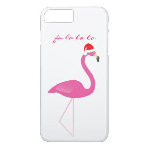 Fa la la Flamingo iPhone 7 in wit iPhone 8 Plus / 7 Plus Hoesje