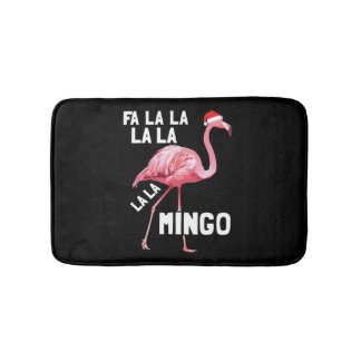 Fa La La Flamingo kerstfeestdagen Badmat
