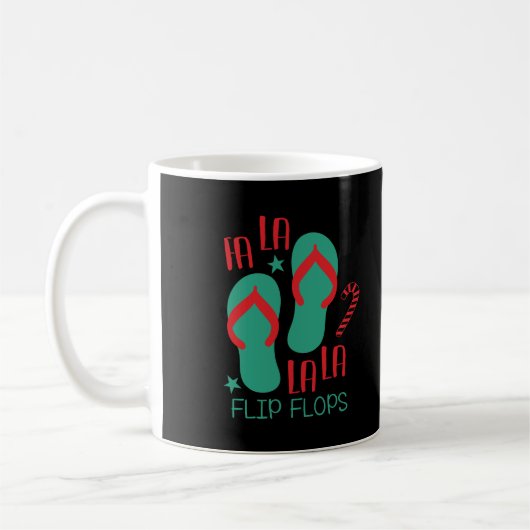 Fa-La-La-Flip-Flops Café Mug (Gauche)