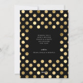 Fa La La Golden Polka Dot Frame Carte photo de vac (Dos)