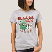 Fa La La kerstfeestay T-Shirt (Voorkant)