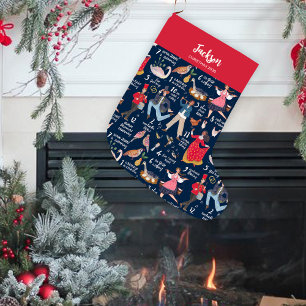 Fa La La Kerstmis 12 dagen Kerstmis Blauw Grote Kerstsok