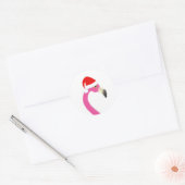 Fa la la la Big Flamingo Vakantie Sticker (Envelop)