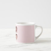 Fa La La La Blush Pink Christmas Photo Collage Espresso Kop (Rechts)