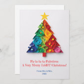 Fa-la-la-la-Fabulous: Een heel vrolijk LGBT Kerstf Feestdagenkaart (Voorkant / Achterkant)