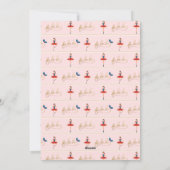 Fa La La La Kerstman Nutkraker Ballet Dancer Black Feestdagenkaart (Achterkant)