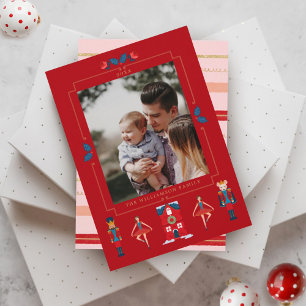 Fa La La La kerstNutkraker Ballet Dancer Feestdagenkaart