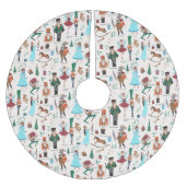 Fa La La La kerstNutkraker Ballet Dancer Kerstboom Rok (Voorkant)