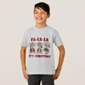 Fa La La La Kerstt T-shirts en cadeaus (Voorkant volledig)