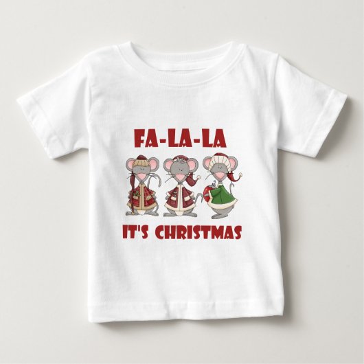 Fa La La La Kerstt T-shirts en cadeaus (Voorkant)